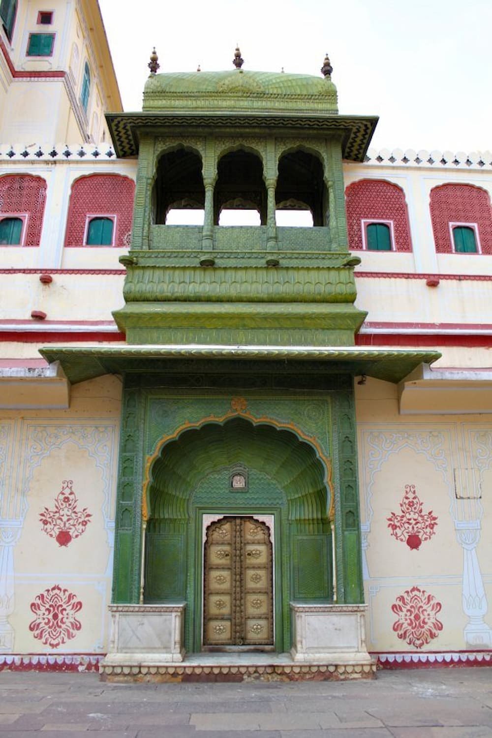 Intricately carved entrances