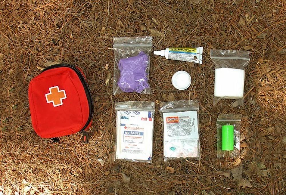 Backpacking first aid kit