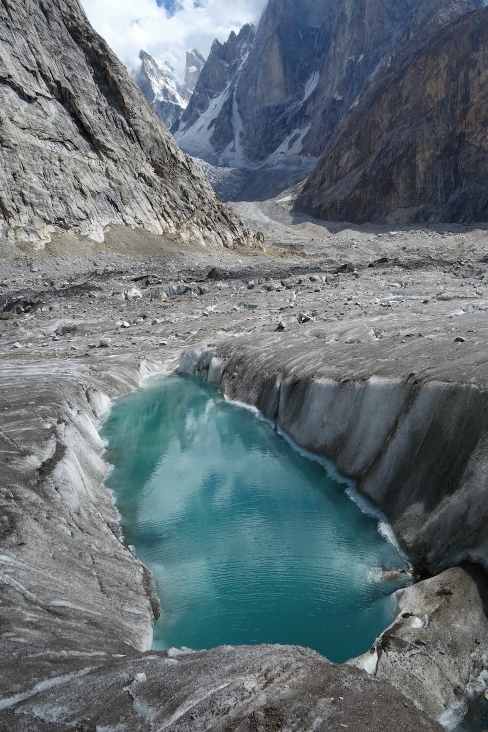 Small lake on the Biafo Glacier