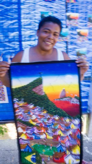 local selling her painting