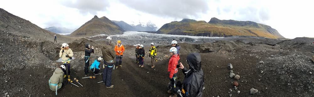 Panorama of the Jökulsárlón Glacier