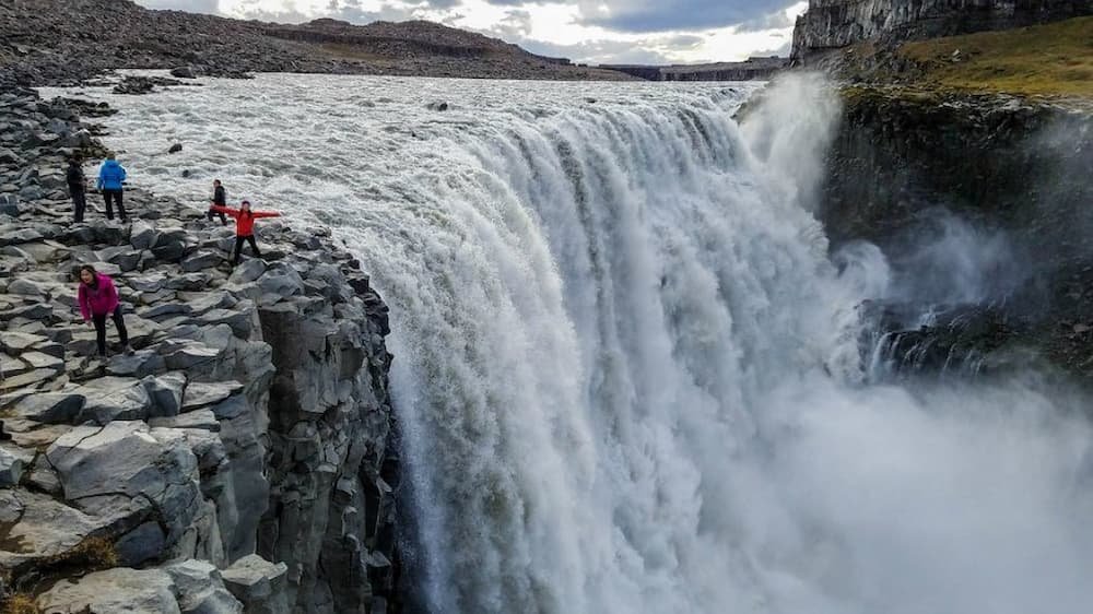 Standing on the edge of Dettifoss