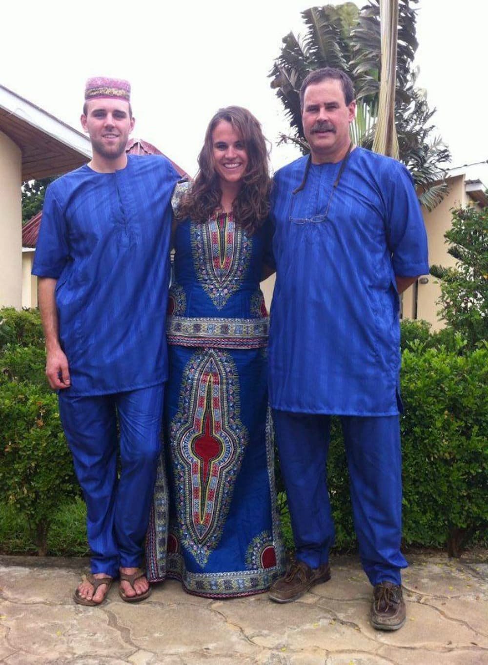 Tarah dressed up for her sister's wedding in The Gambia