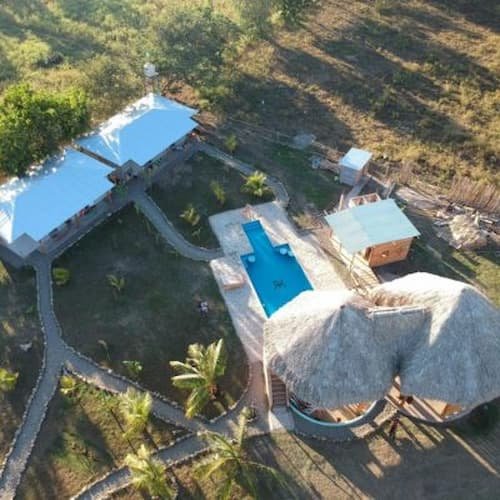 View of the hostel from above