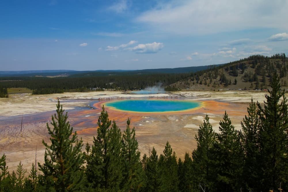 Hot springs in Yellowstone