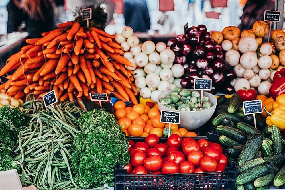 Vegetables for sale