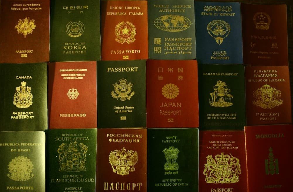 Passports from different countries