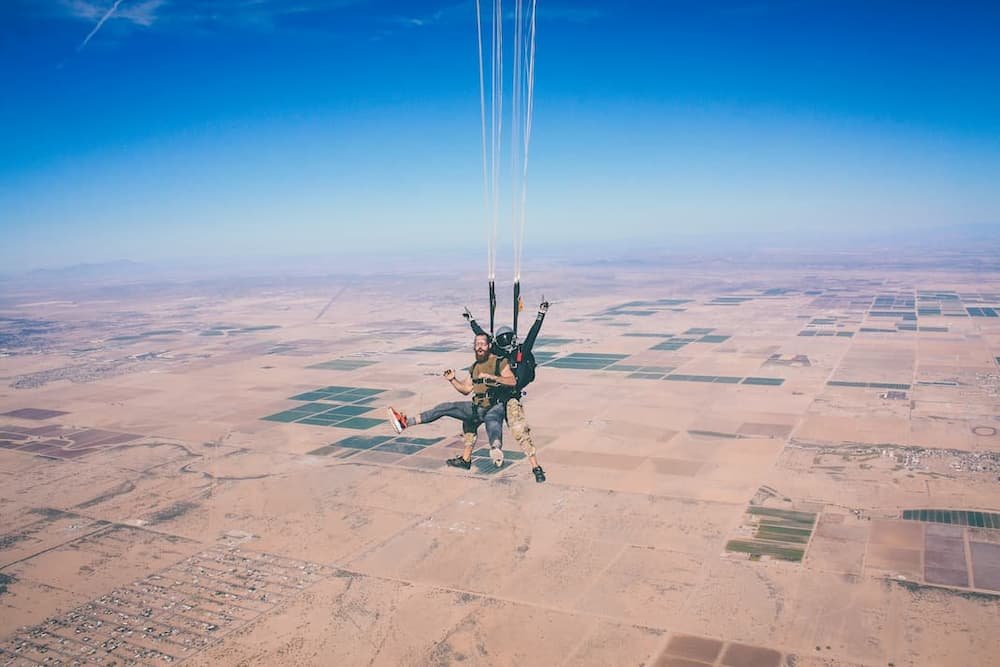 Skydiving over the Grand Canyon