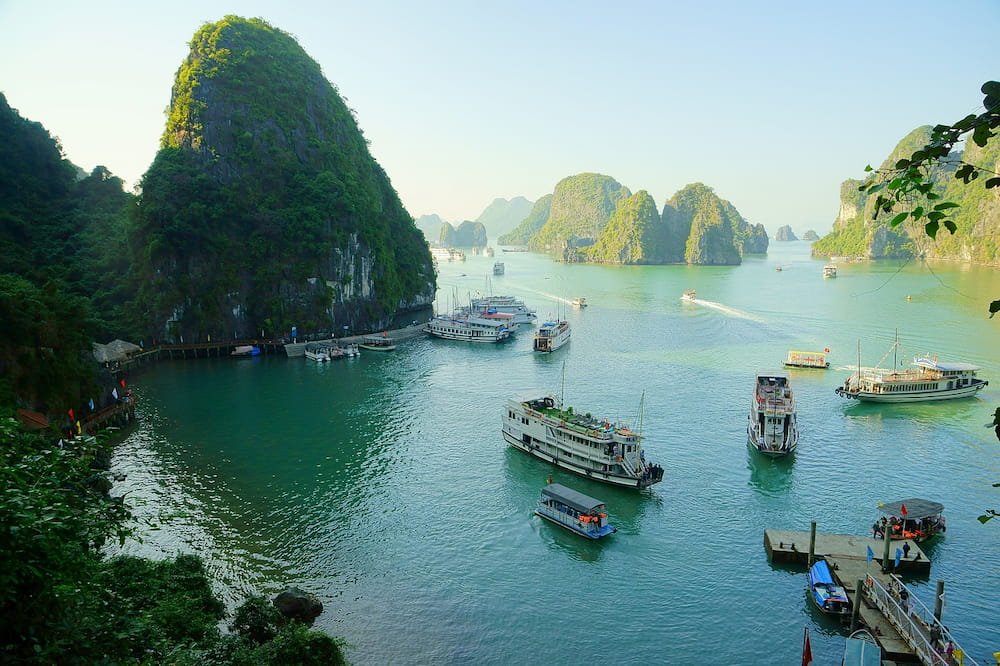 Boats in Halong Bay