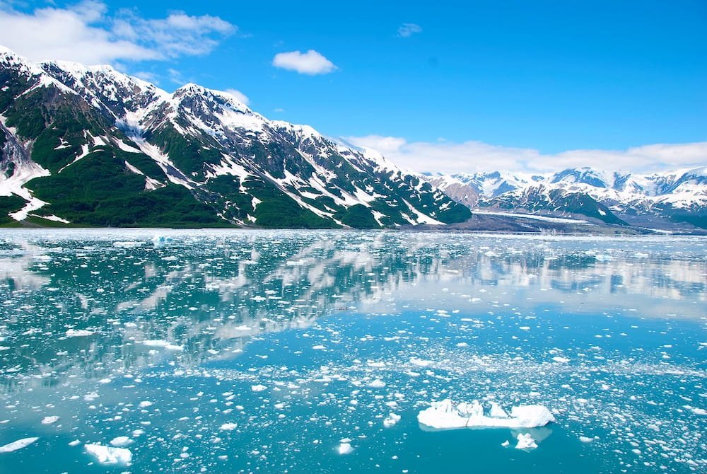 Icy waters in Alaska