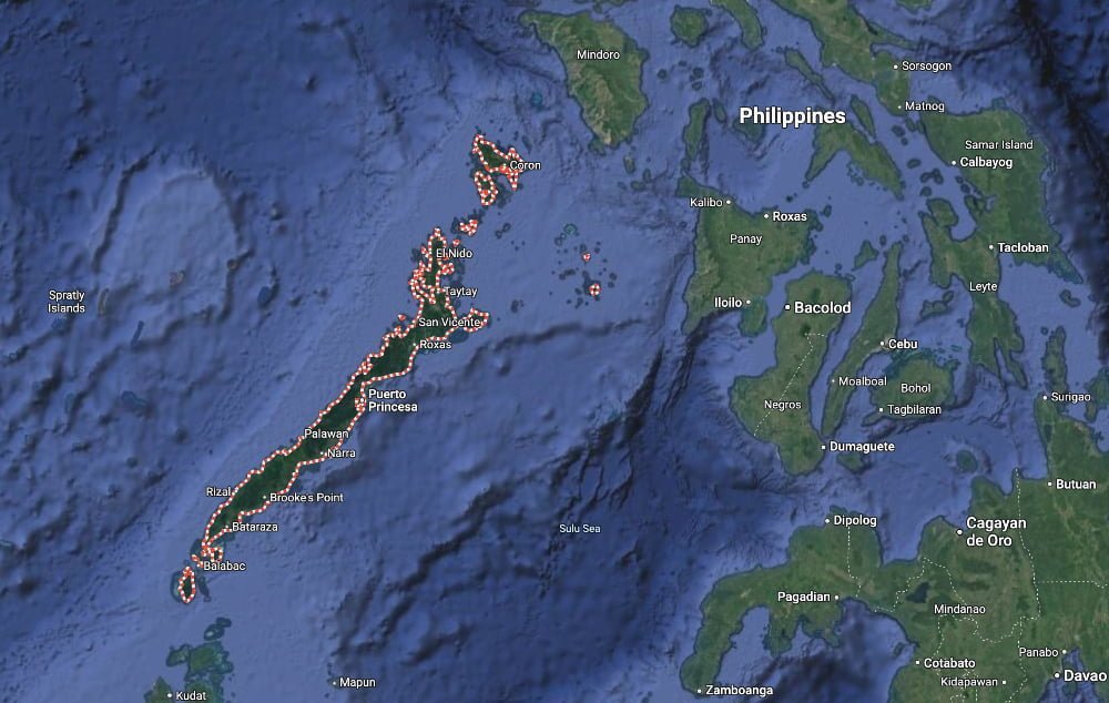 Palawan map