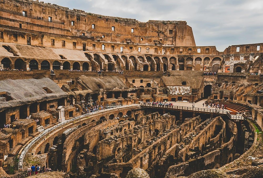 Inside the Colosseum arena