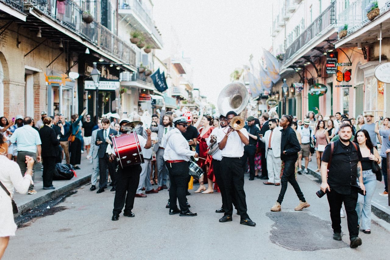 A lively street parade